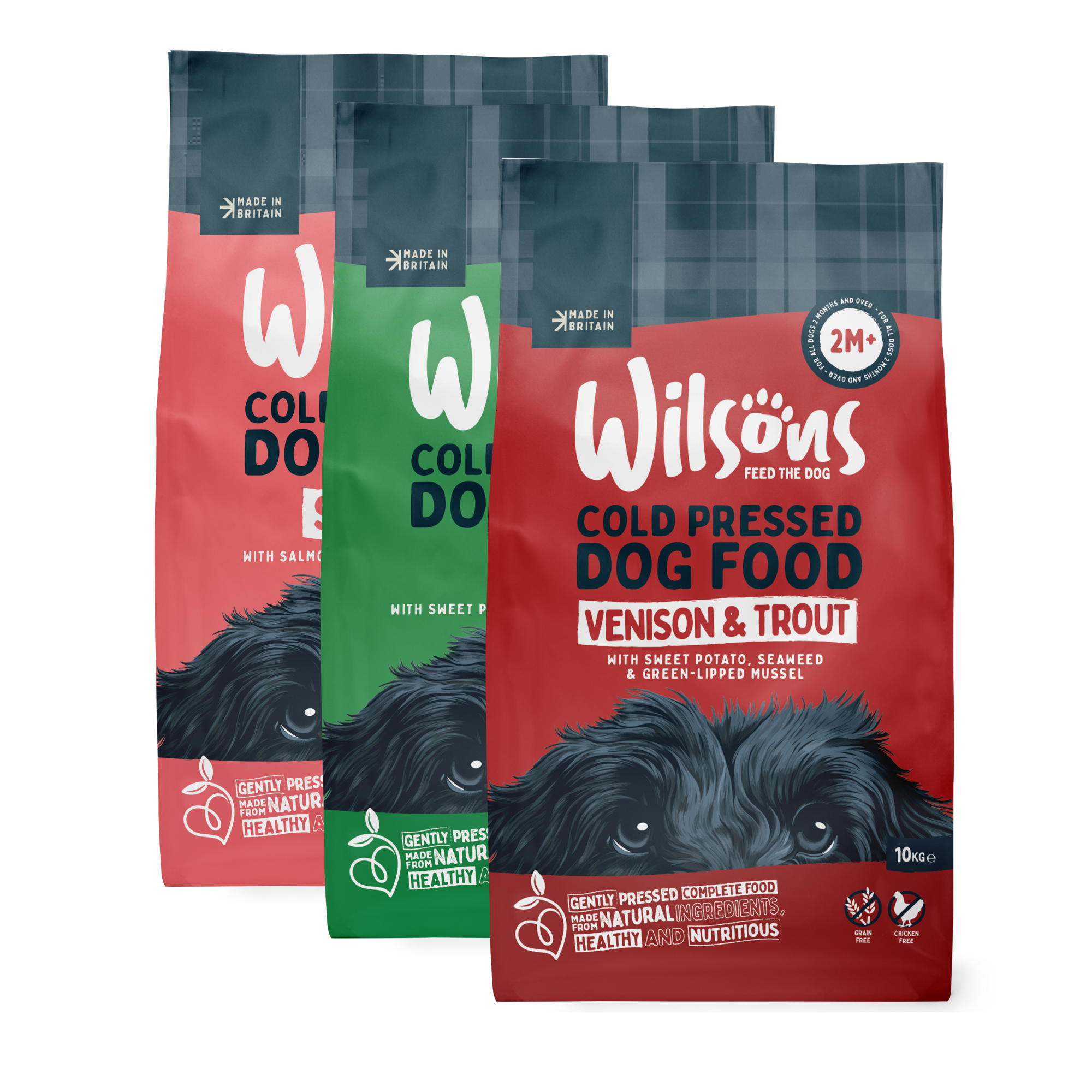 Lamb. Venison & Trout and Salmon Premium Cold Pressed Dog Food Bundle