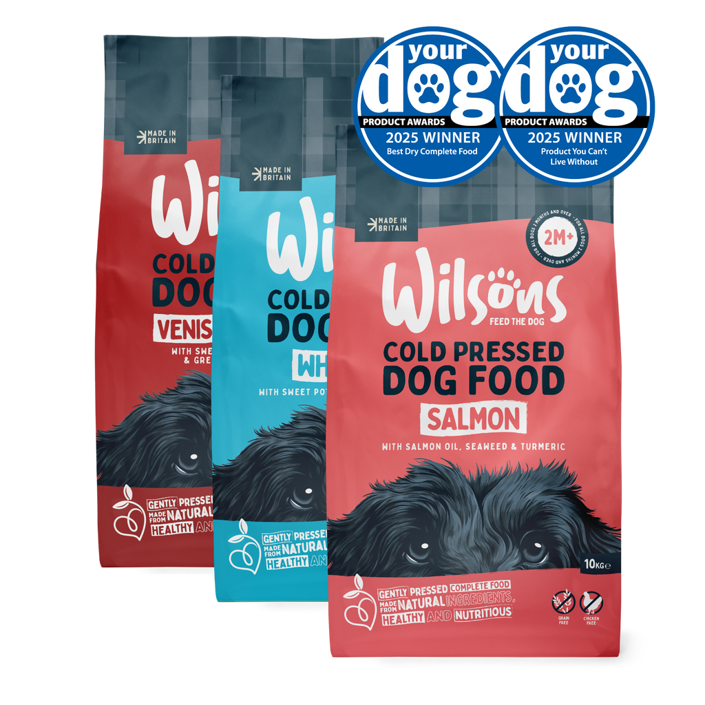 Salmon. Venison & Trout and White Fish Premium Complete Cold Pressed Dog Food Bundle