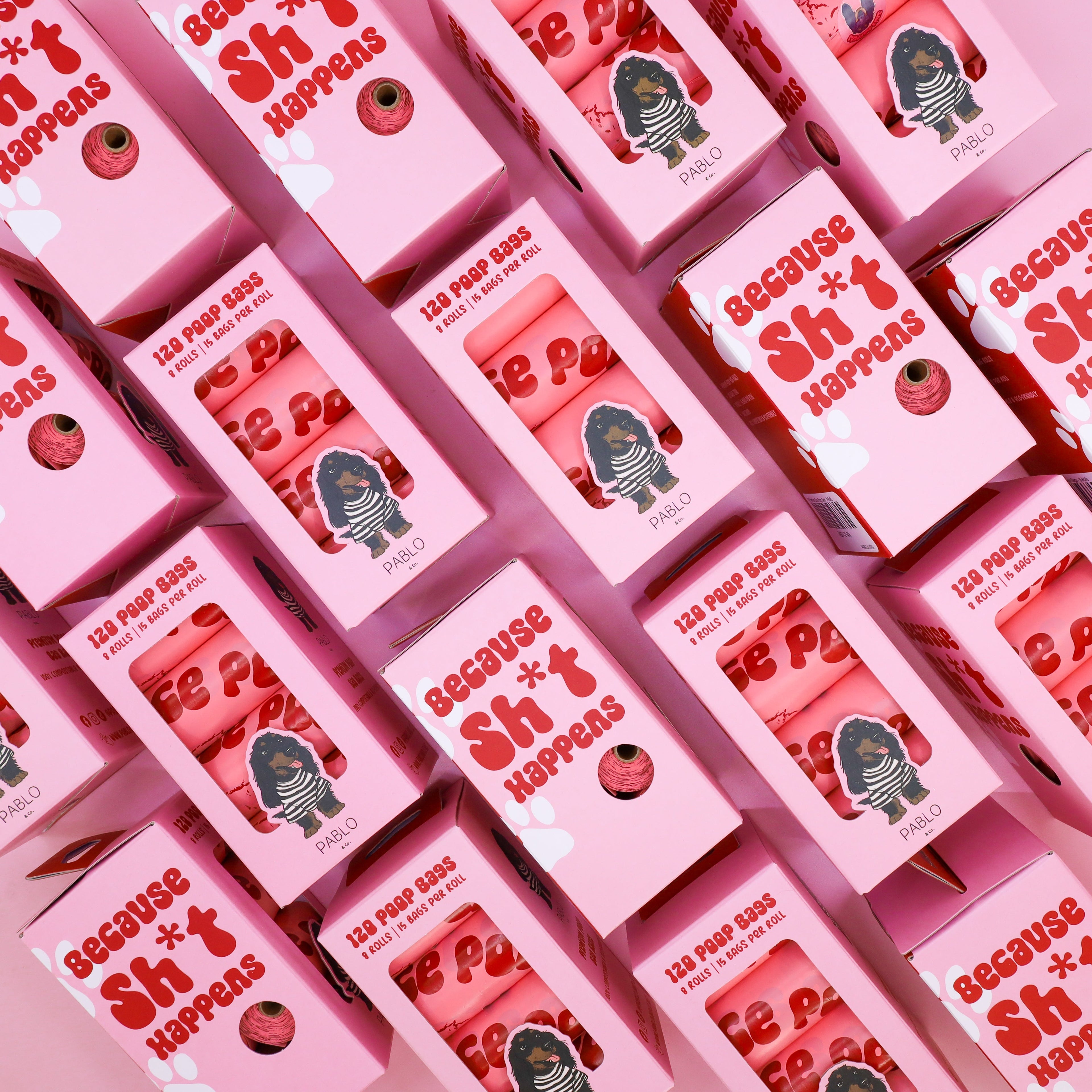 120 Premium Dog Poop Bags (8 Rolls)