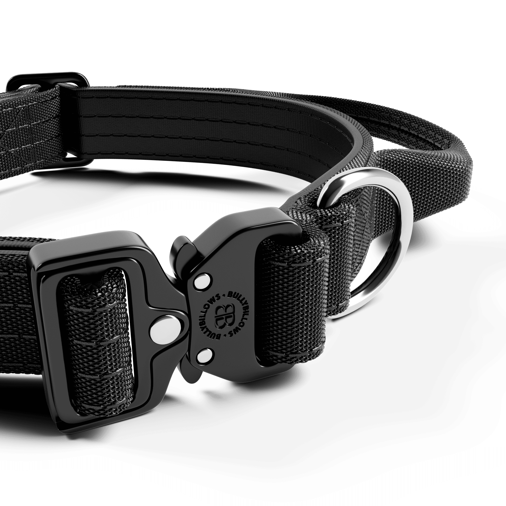 2.5cm Combat® Collar | With Handle & Rated Clip - Black