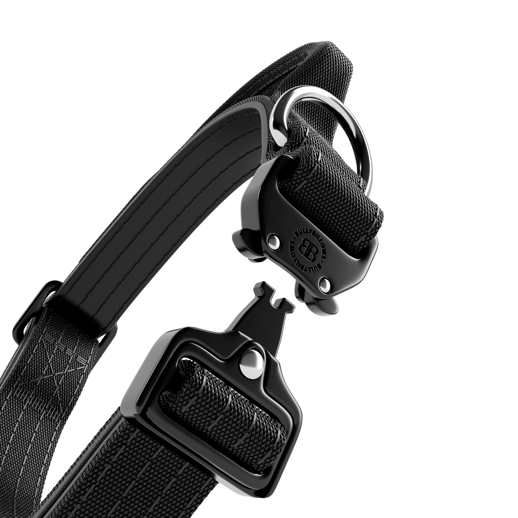 2.5cm Combat® Collar | With Handle & Rated Clip - Black