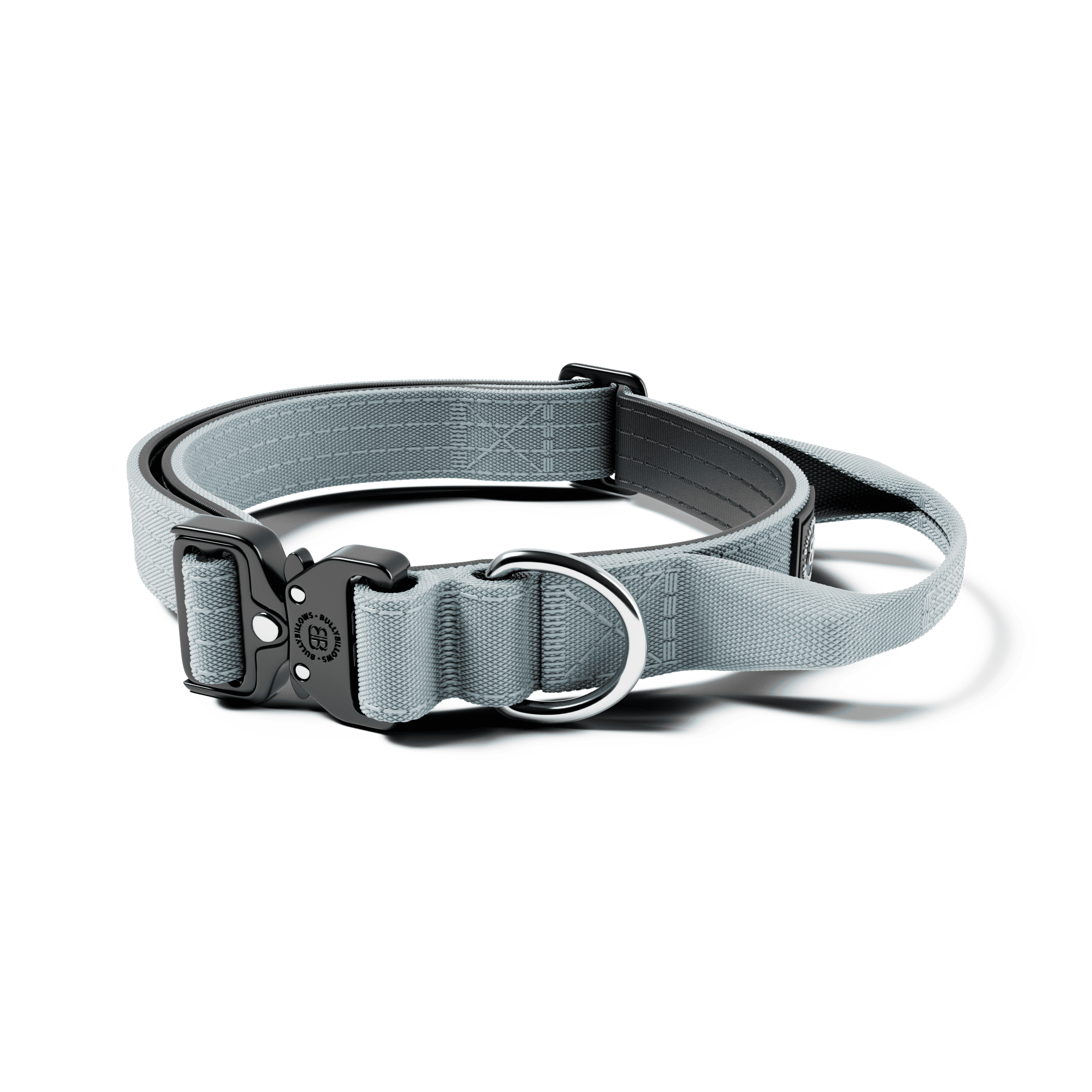 2.5cm Combat® Collar | With Handle & Rated Clip - Metal Grey