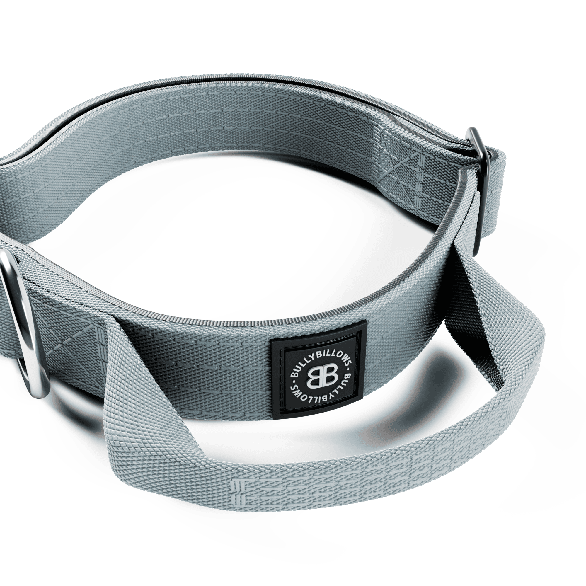 2.5cm Combat® Collar | With Handle & Rated Clip - Metal Grey