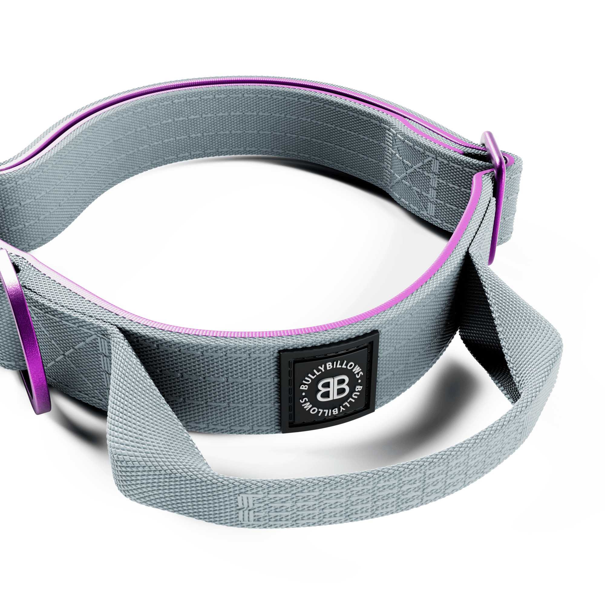 2.5cm Lighter Combat® Collar | Handle & Rated Clip - Purple x Grey