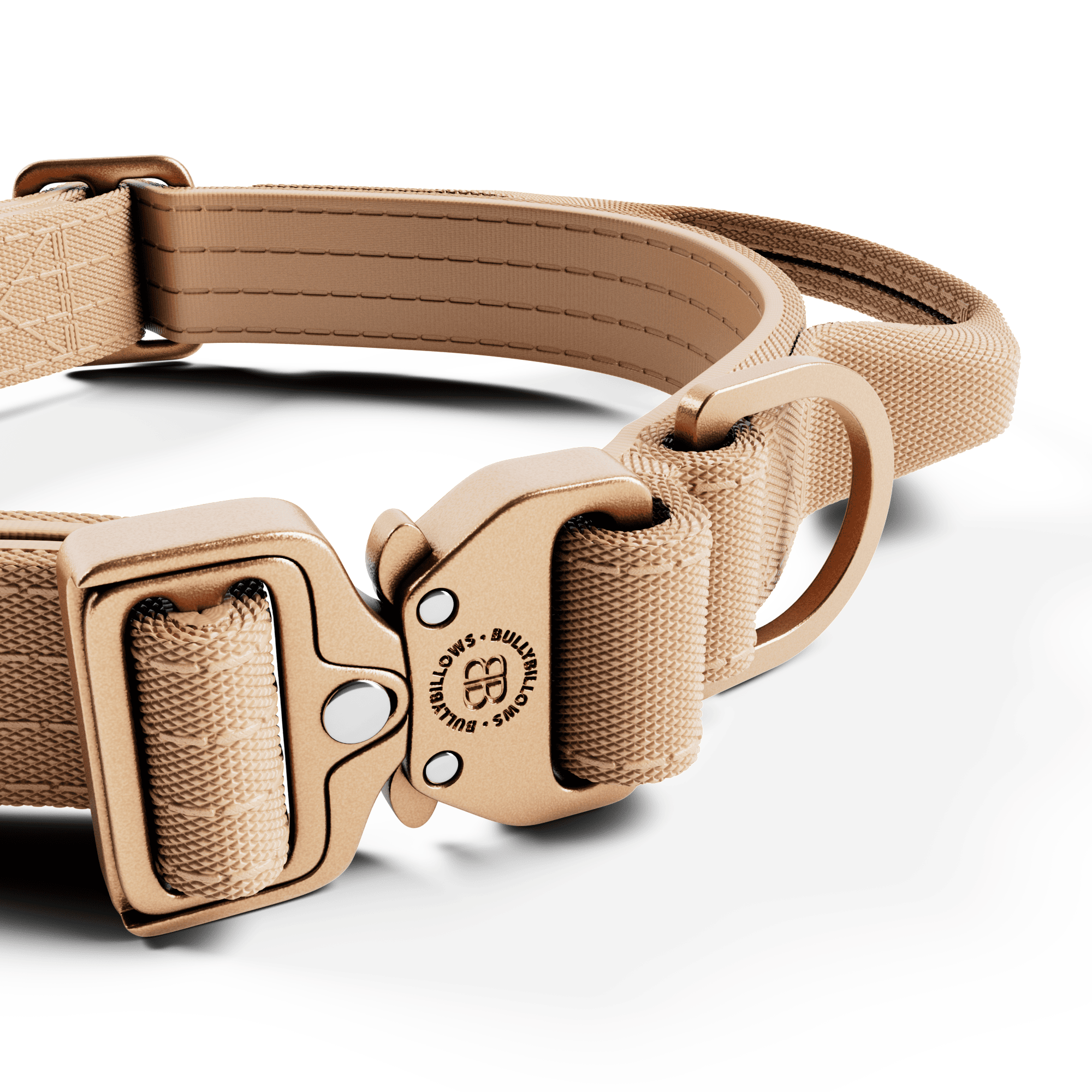 2.5cm Lighter Combat® Collar | Handle & Rated Clip - Tan x Tan