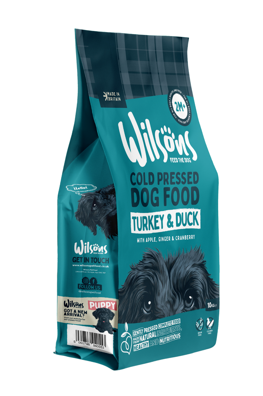 Turkey & Duck Premium British Cold Pressed Dog Food
