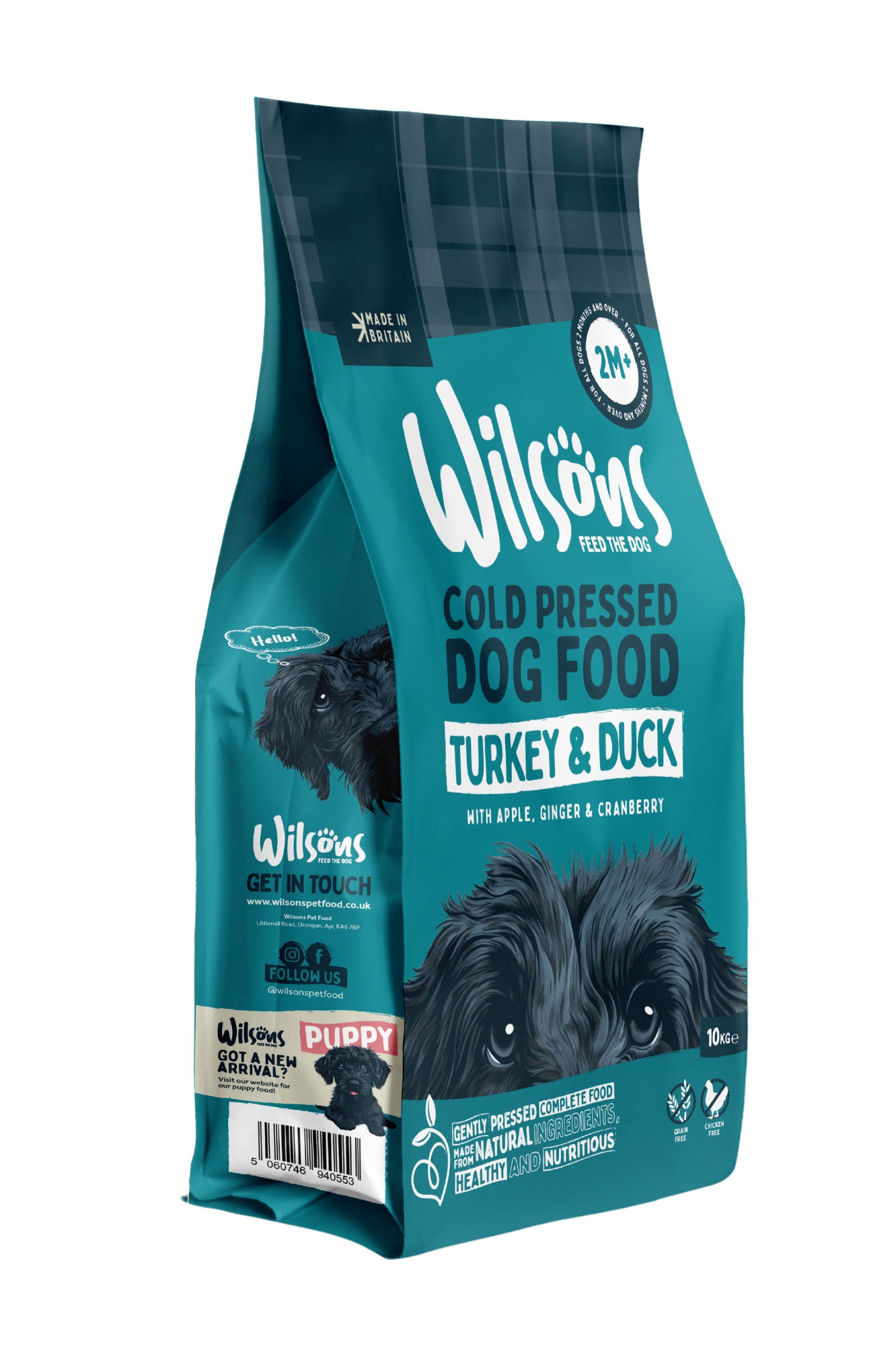 Turkey & Duck Premium British Cold Pressed Dog Food