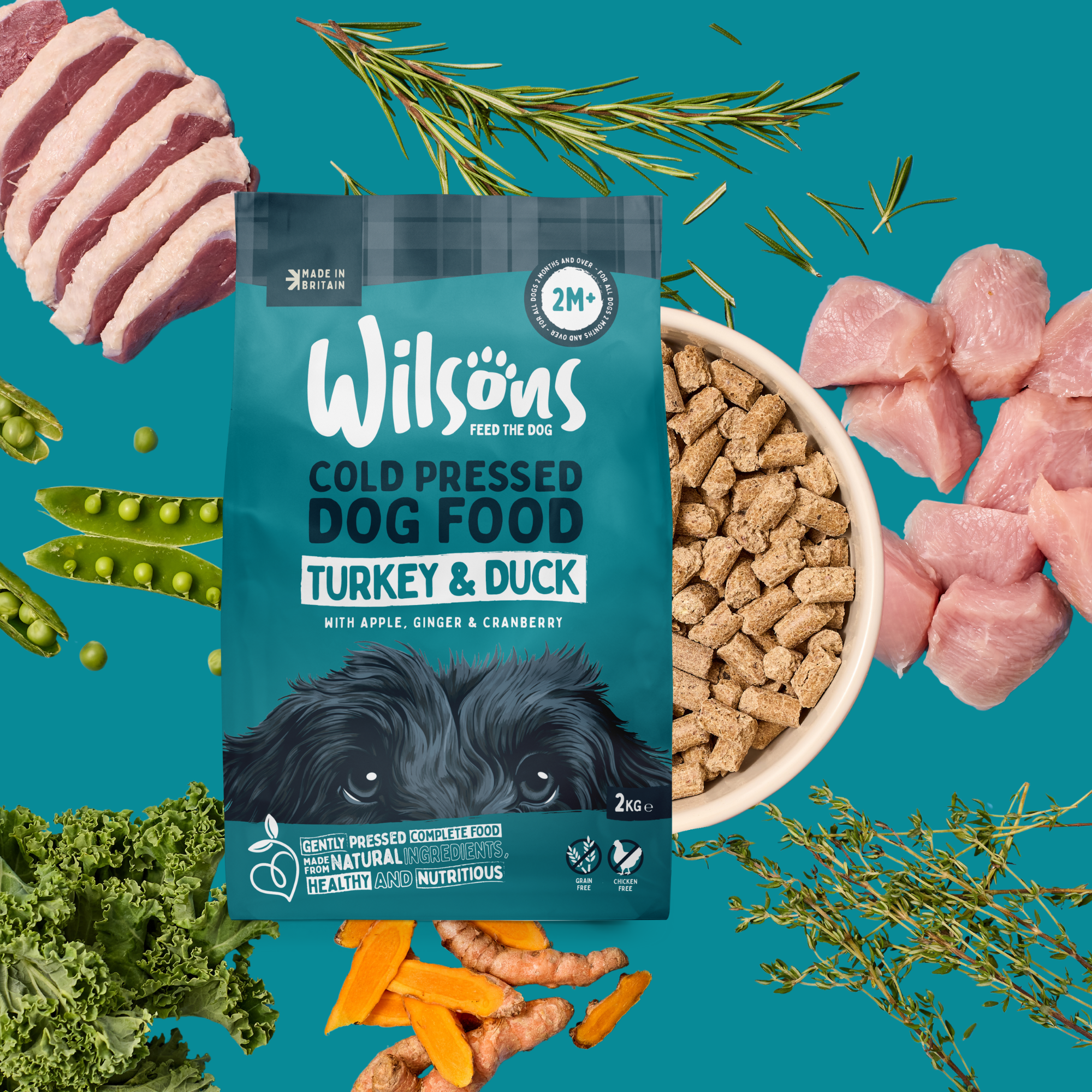 Turkey & Duck Premium British Cold Pressed Dog Food