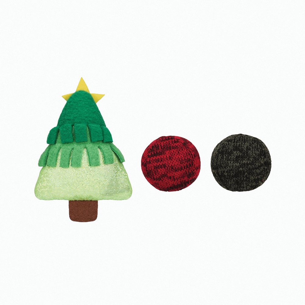 Meow Buddies: Christmas XMAS Tree & Balls Cat Toy