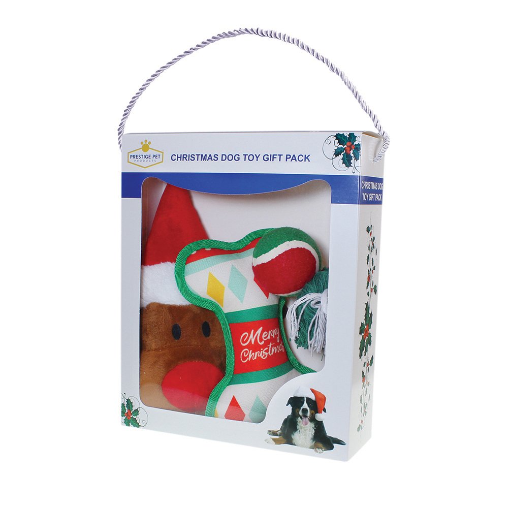 Christmas Dog Toy Gift Pack - 4pc