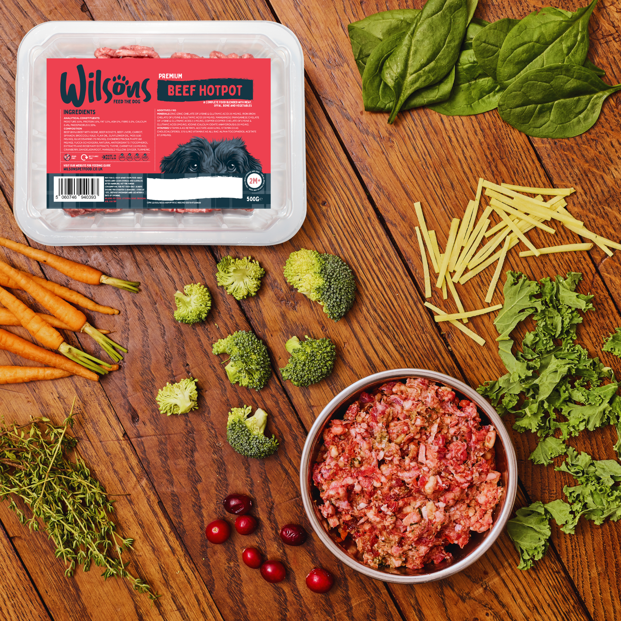 Variety Premium Complete Raw Frozen Dog Food