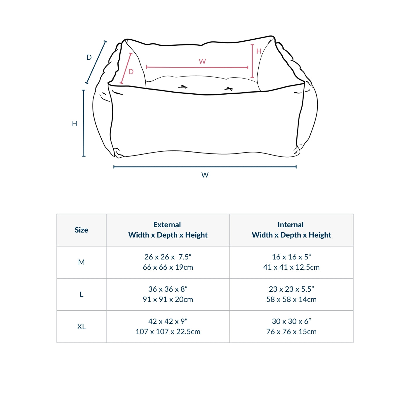 Box Bed For Dogs in Union Jack by Lords & Labradors