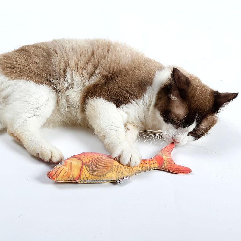 The Fishy Friend Classic Refillable Catnip Kicker Toy