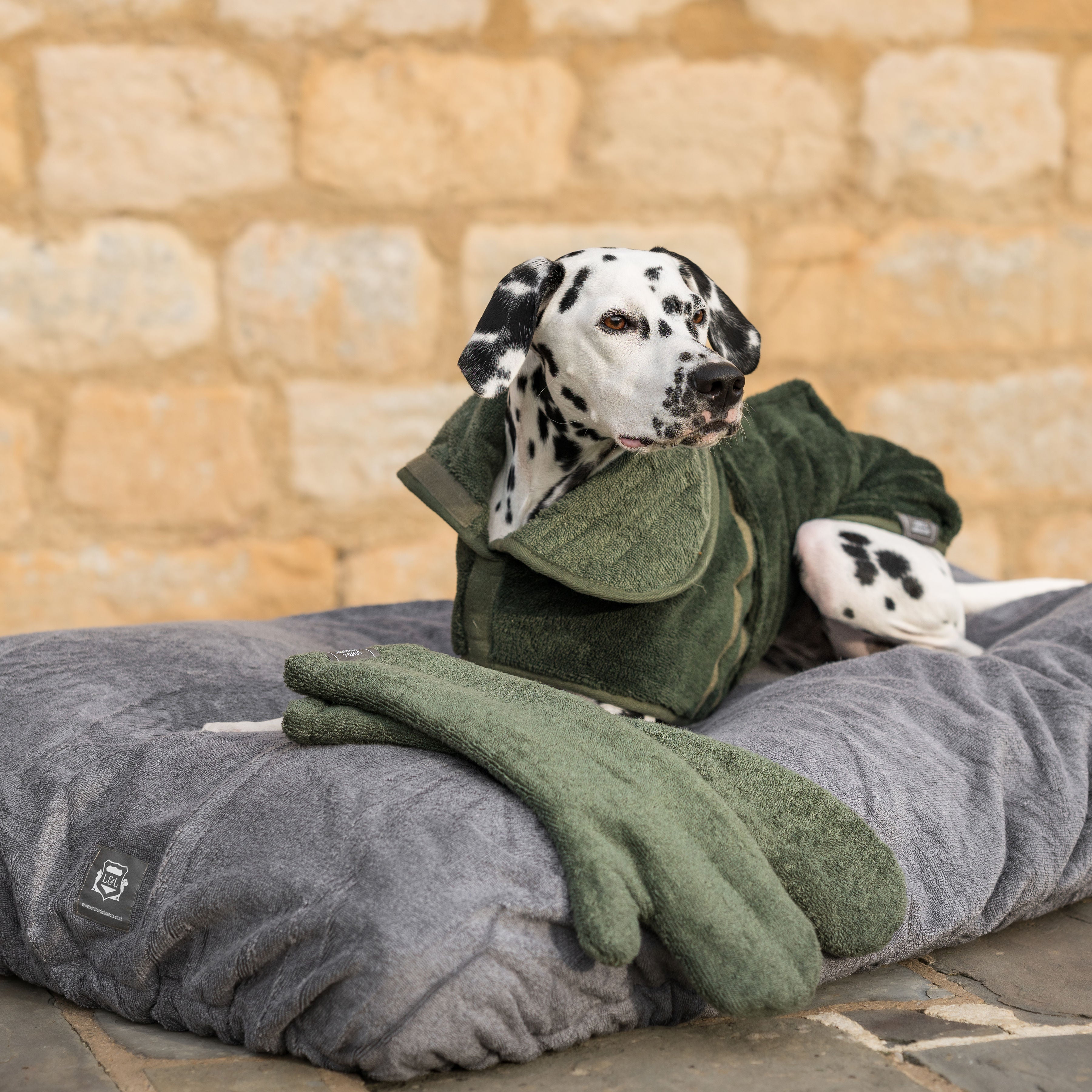 Bamboo Drying Cushion Cover in Gun Metal by Lords & Labradors