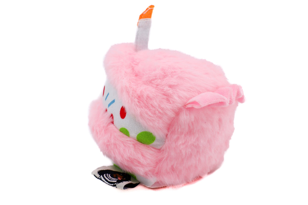 Birthday Cake Squeaky Toy - Pink