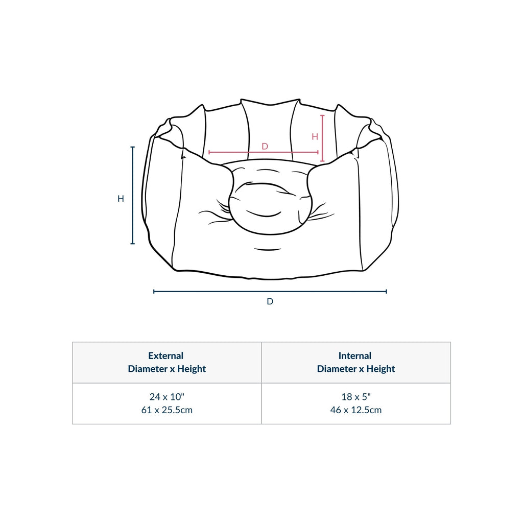 High Wall Bed For Cats in Velvet by Lords & Labradors