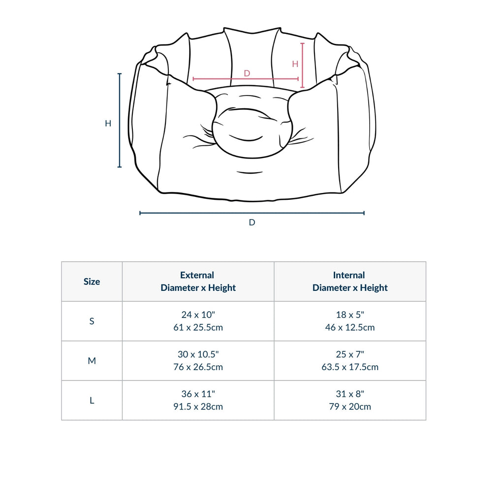 High Wall Bed For Dogs in Savanna by Lords & Labradors