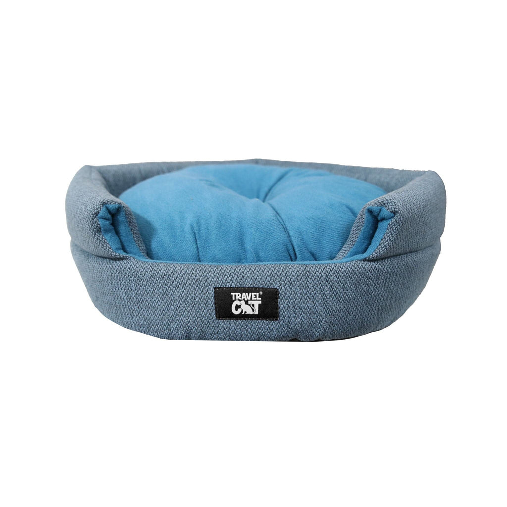 The Meowbile Home Convertible Cat Bed & Cave - Blue