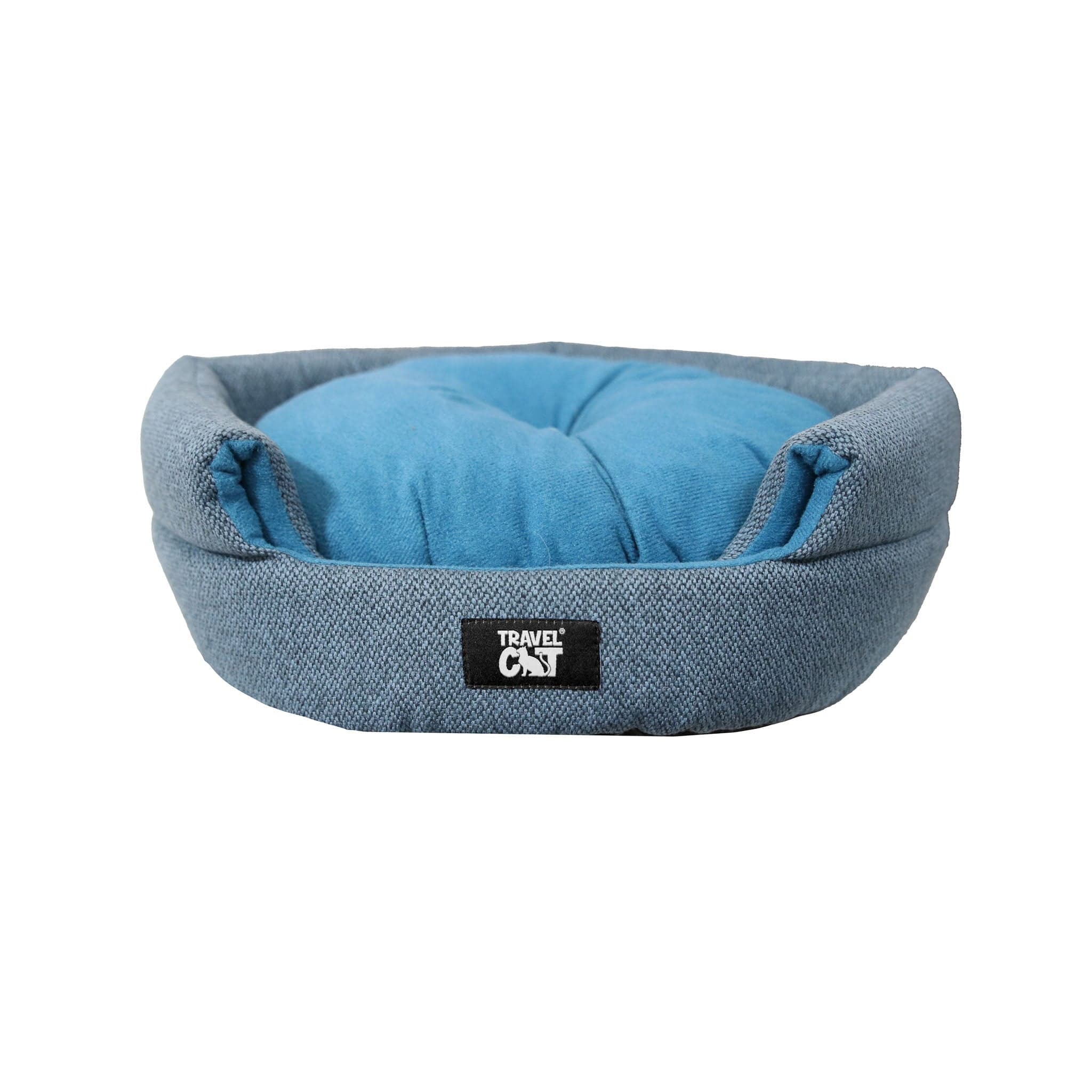 The Meowbile Home Convertible Cat Bed & Cave - Blue