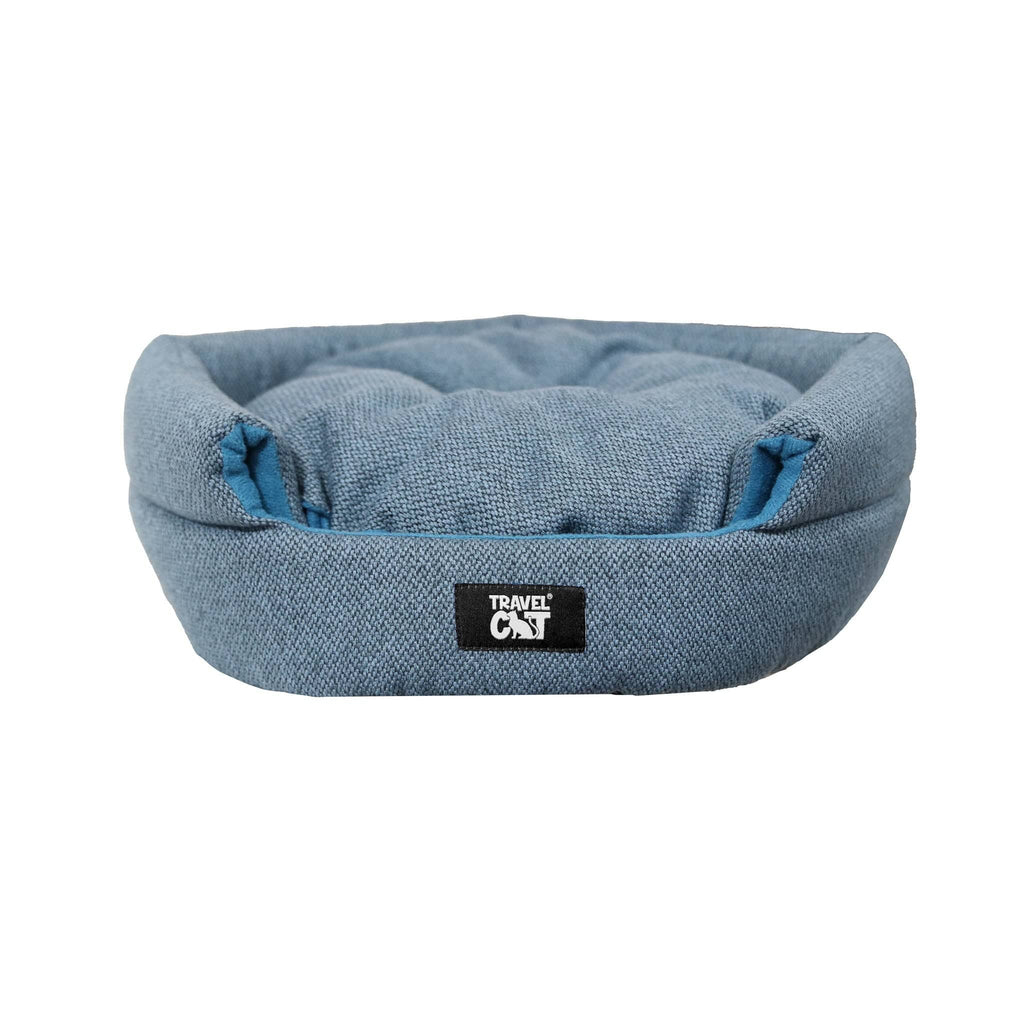 The Meowbile Home Convertible Cat Bed & Cave - Blue