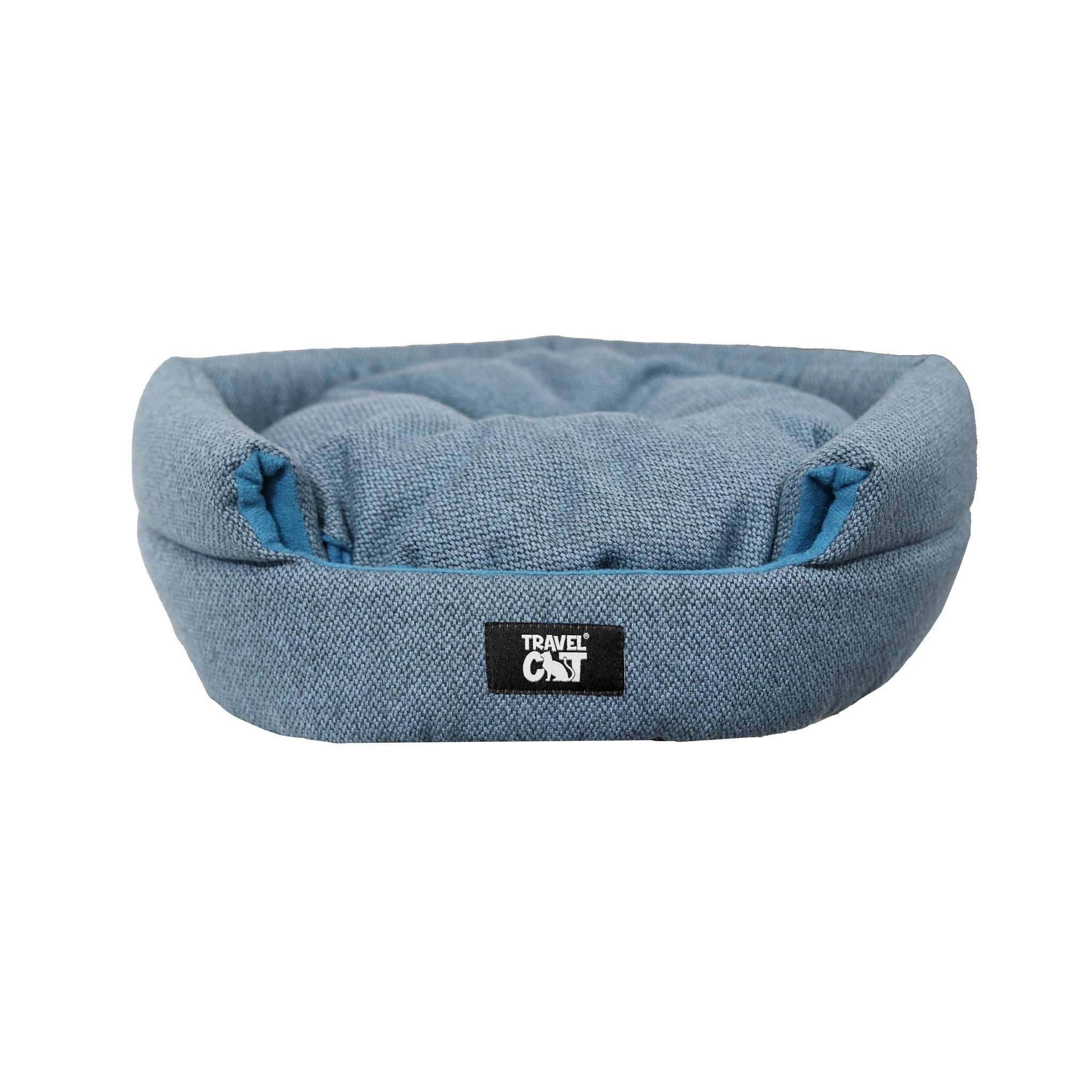 The Meowbile Home Convertible Cat Bed & Cave - Blue