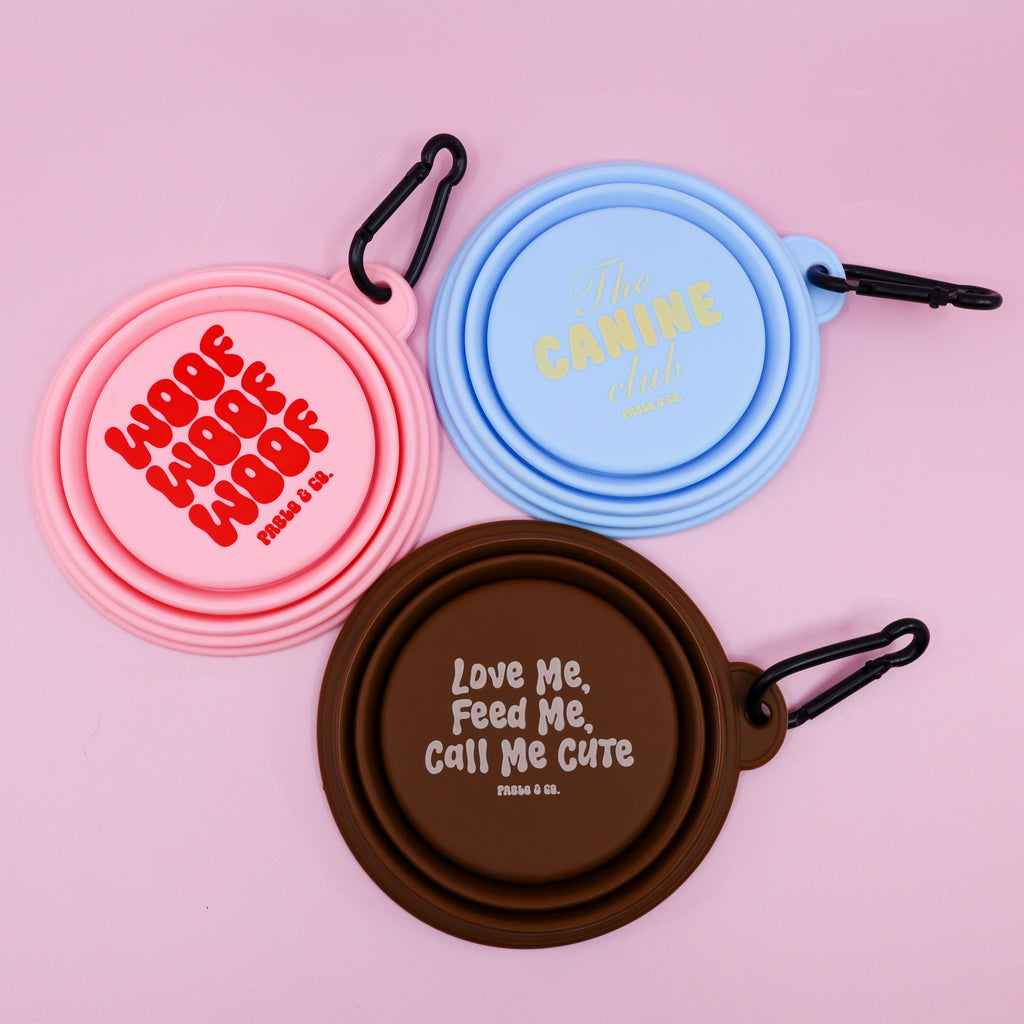 Collapsible Dog Water Bowl - Call Me Cute