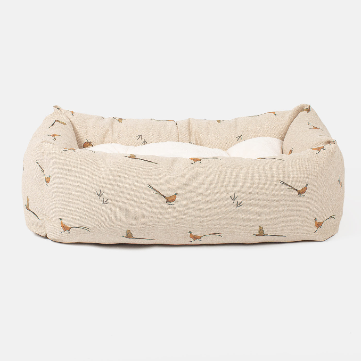 Cozy & Calming Puppy Cage Bed in Woodland Pheasant by Lords & Labradors