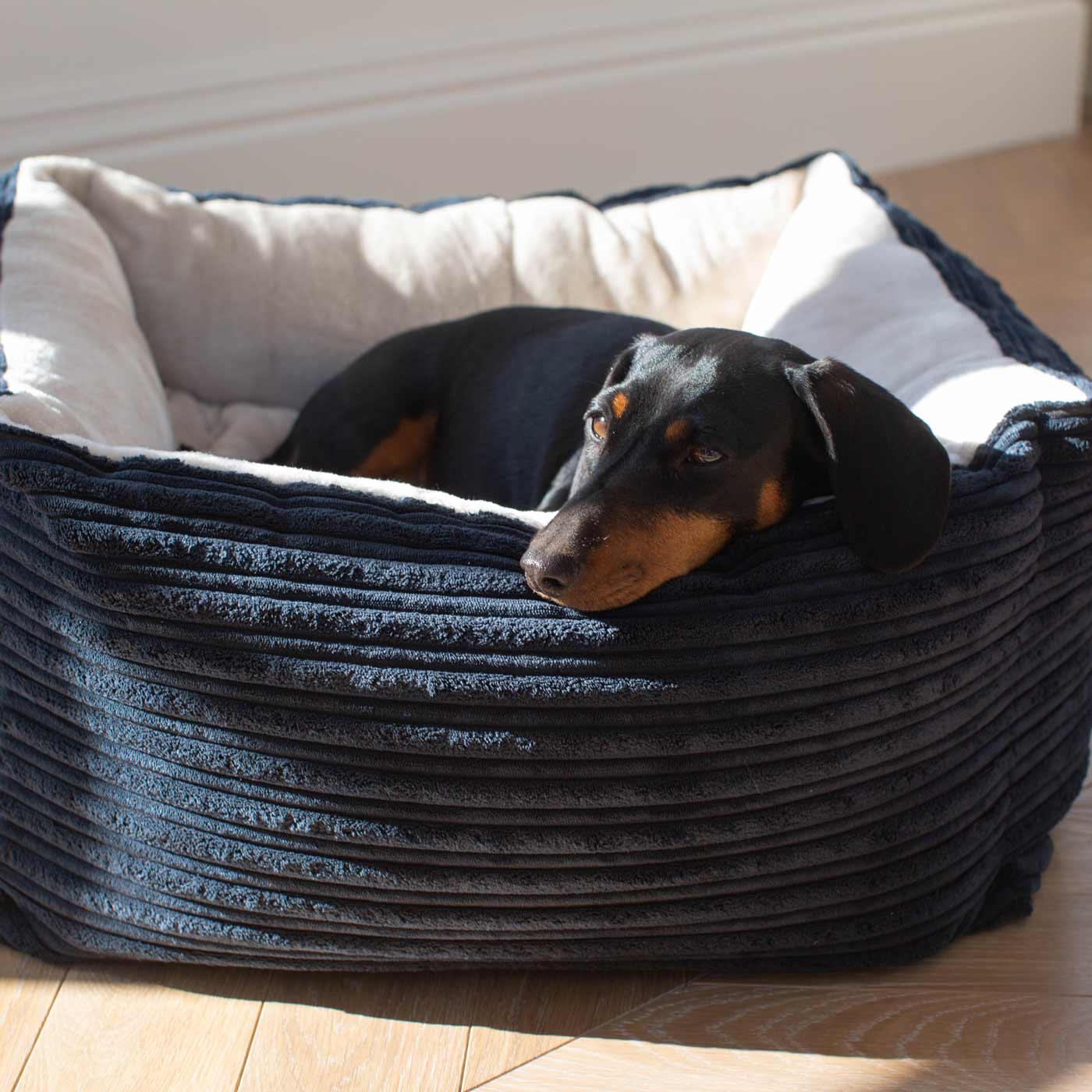 Box Bed For Dogs in Essentials Plush by Lords & Labradors