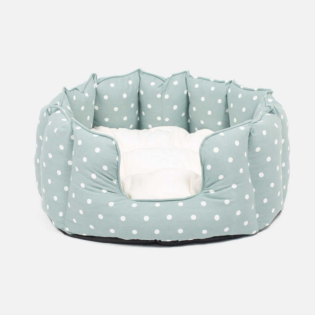 High Wall Bed For Dogs in Spots & Stripes by Lords & Labradors