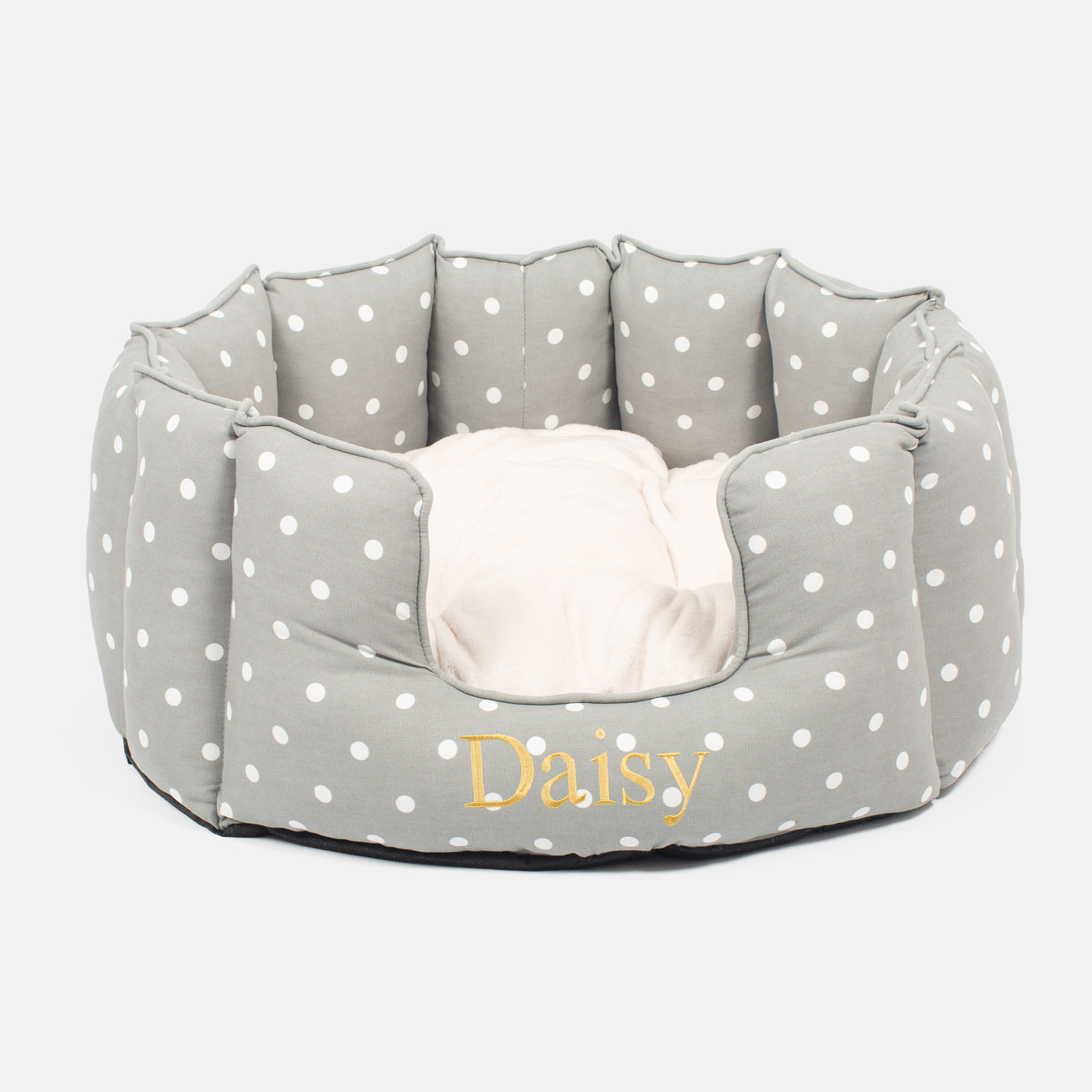 High Wall Bed For Dogs in Spots & Stripes by Lords & Labradors