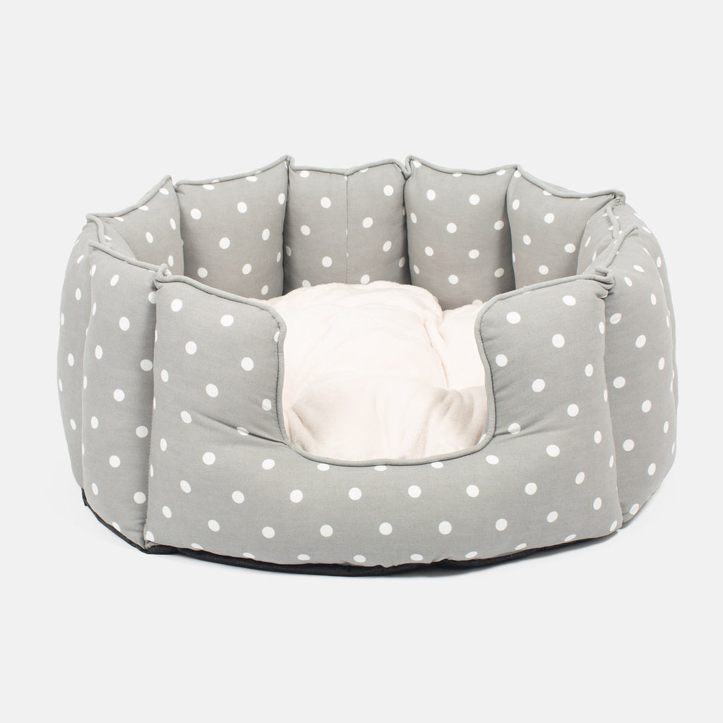 High Wall Bed For Dogs in Spots & Stripes by Lords & Labradors