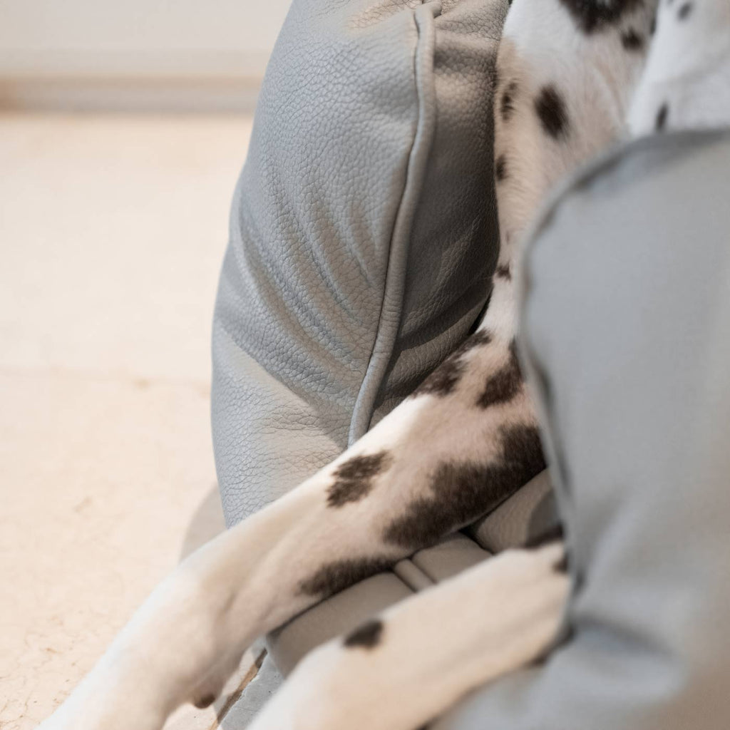 High Wall Bed in Rhino Tough Jungle Faux Leather by Lords & Labradors