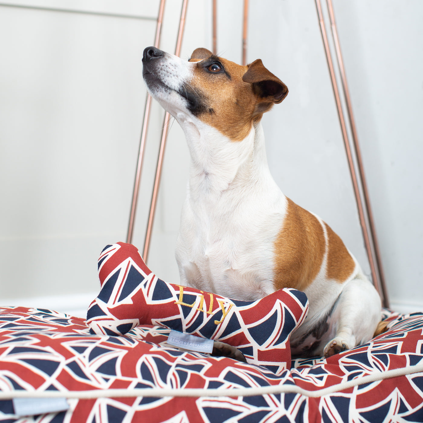 Dog Bone Toy in Union Jack by Lords & Labradors