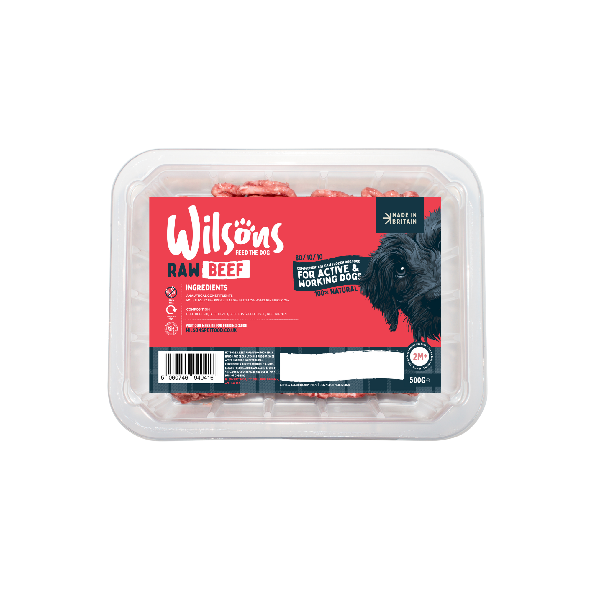 Variety Beef and Lamb 80/10/10 Raw Frozen Dog Food