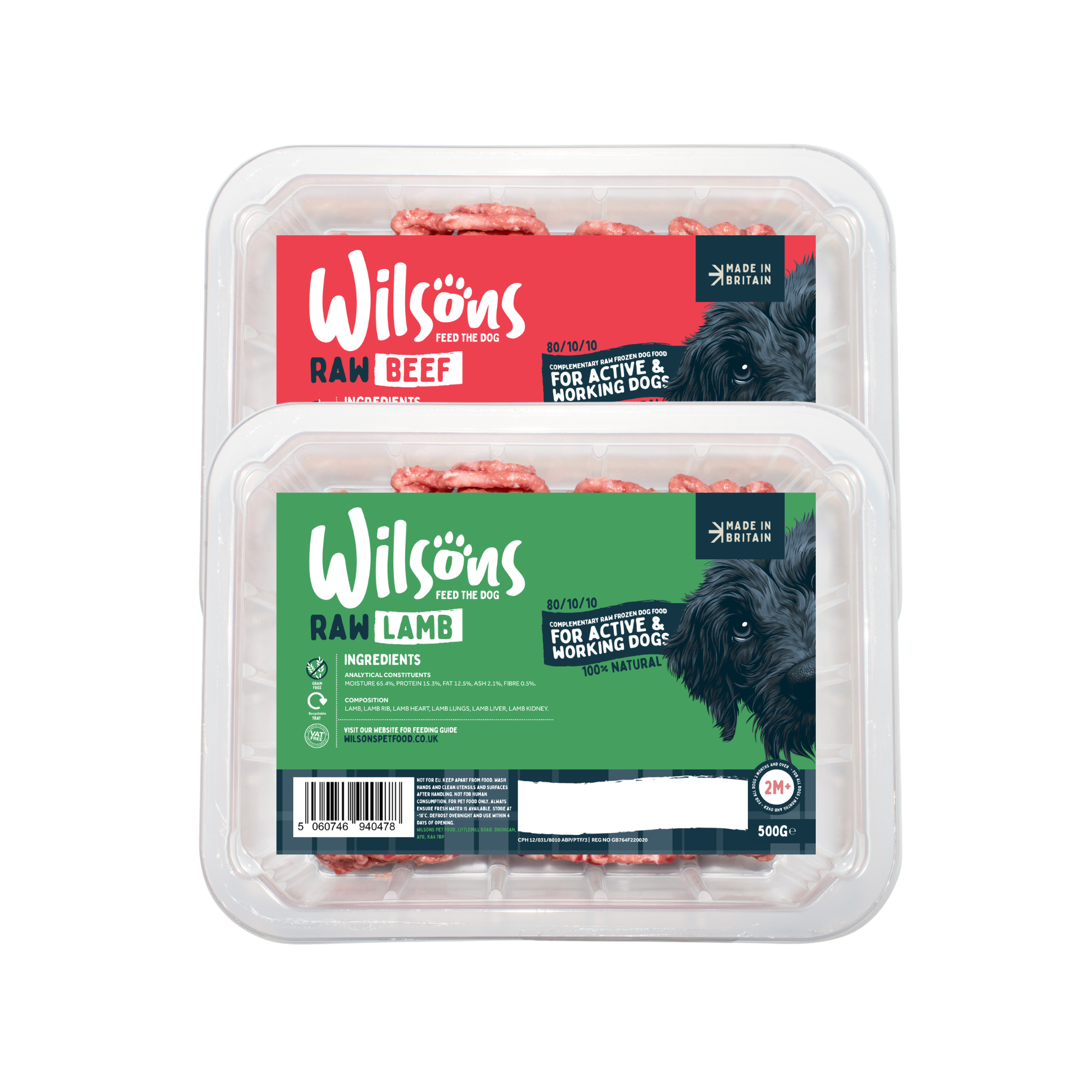 Variety Beef and Lamb 80/10/10 Raw Frozen Dog Food