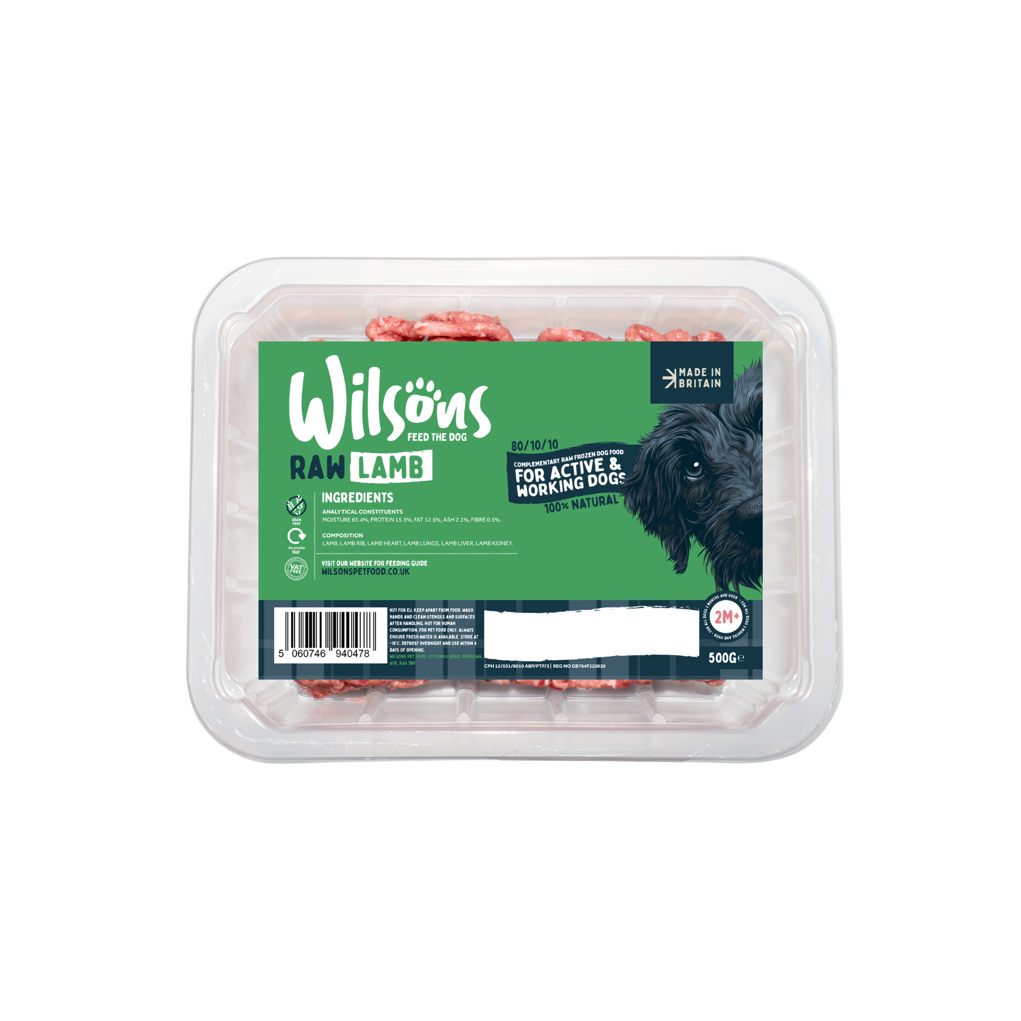 Variety Beef and Lamb 80/10/10 Raw Frozen Dog Food