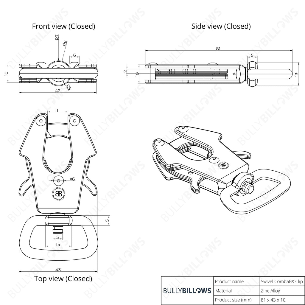 10m Recall Billowthane® Lead | Waterproof - Matte Black