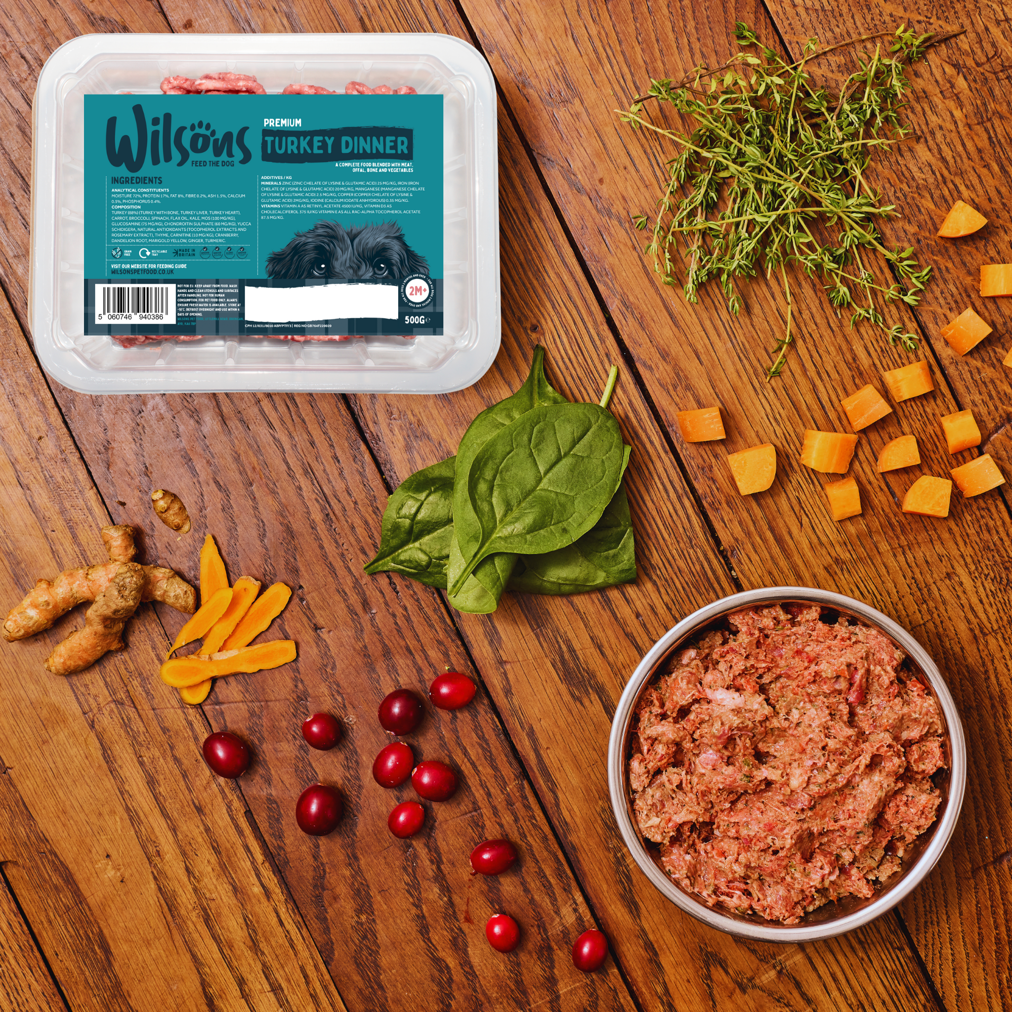 Variety Premium Complete Raw Frozen Dog Food