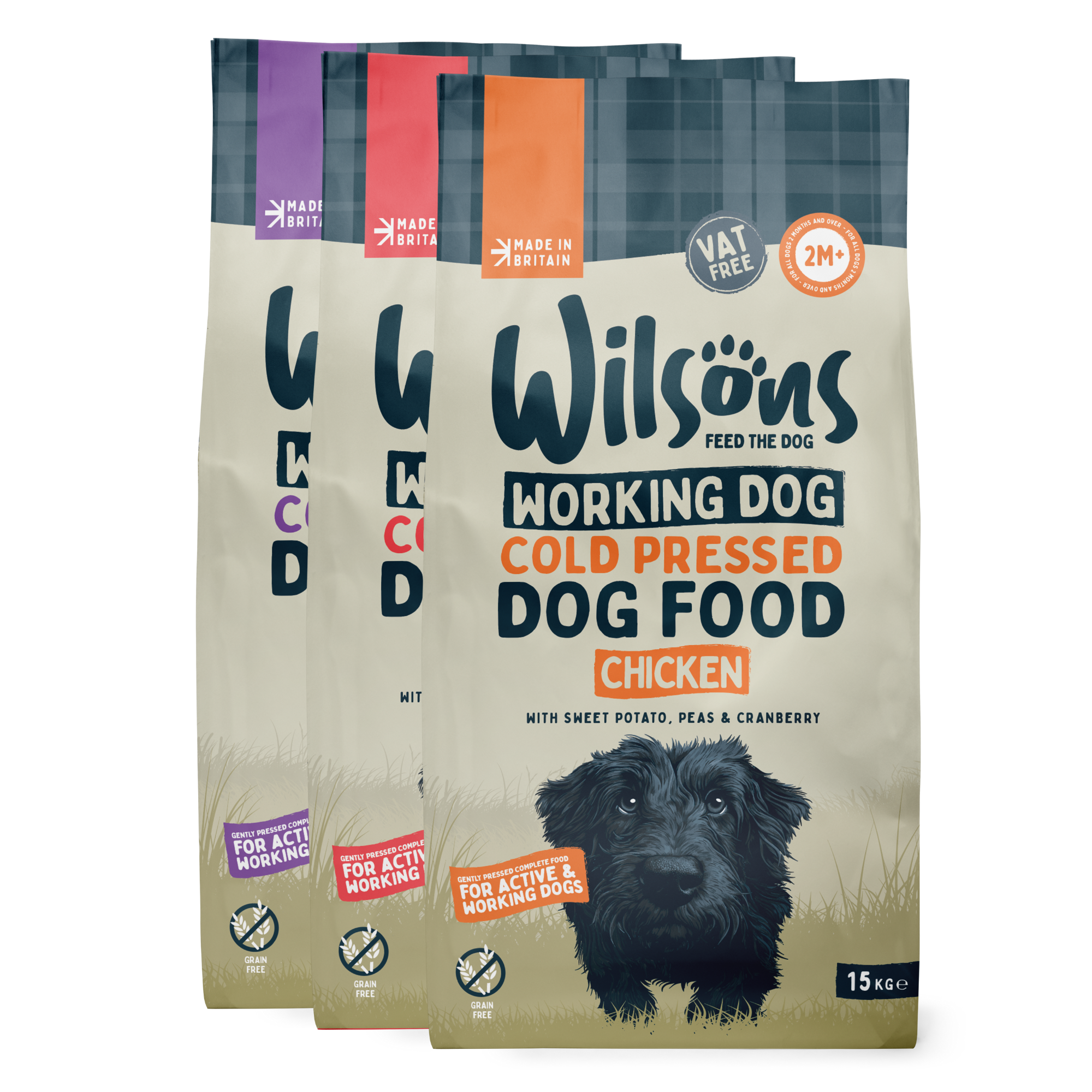 Variety Cold Pressed Working Dog Food Bundle