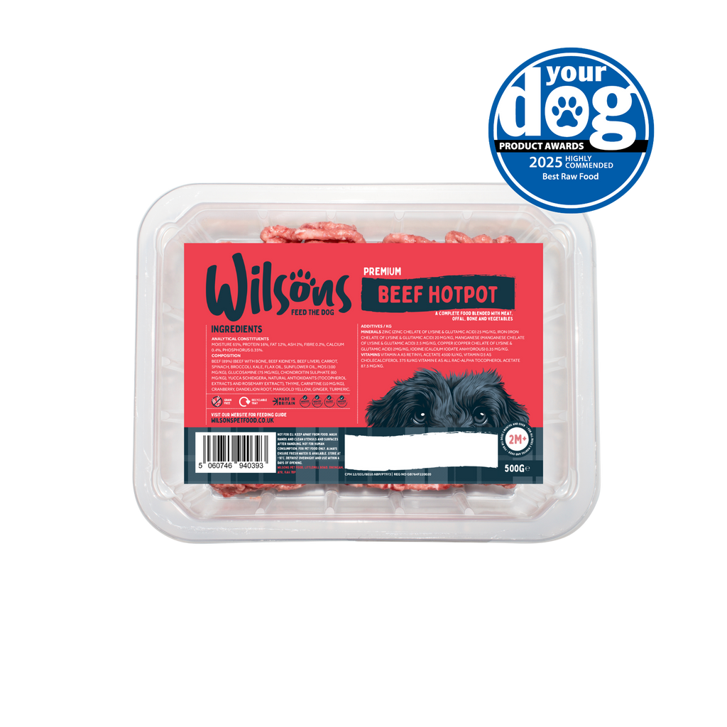 Beef Hot Pot Premium Complete Raw Frozen Dog Food