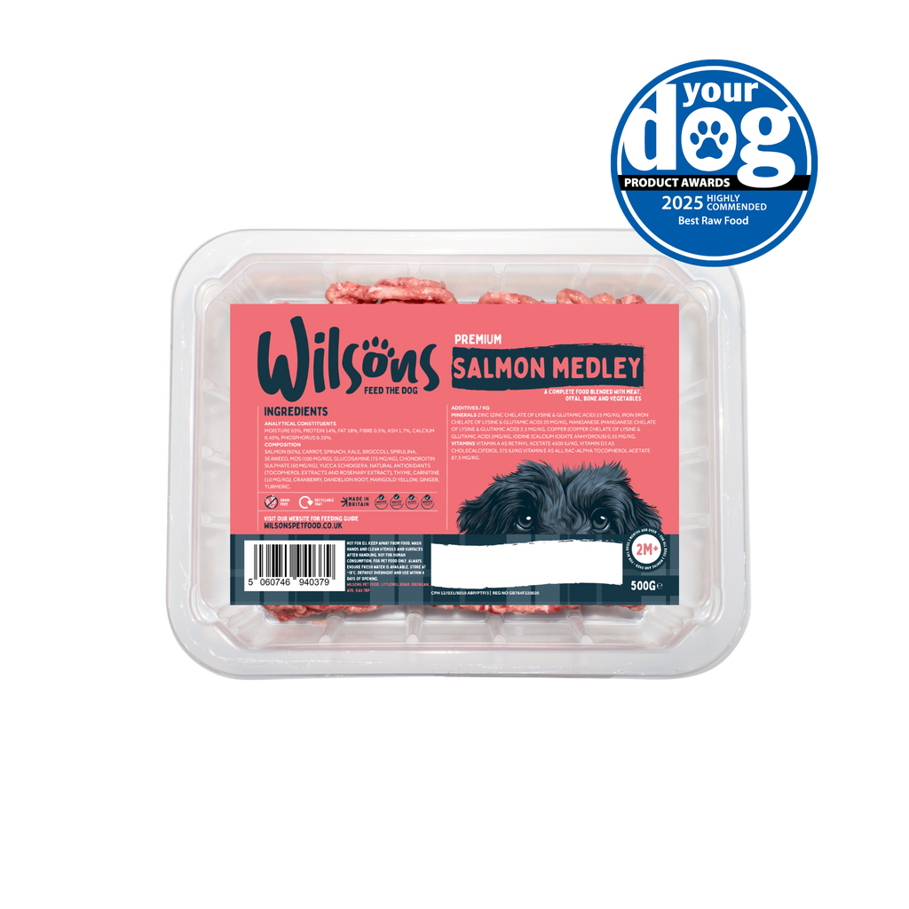 Salmon Medley Premium Complete Raw Frozen Dog Food