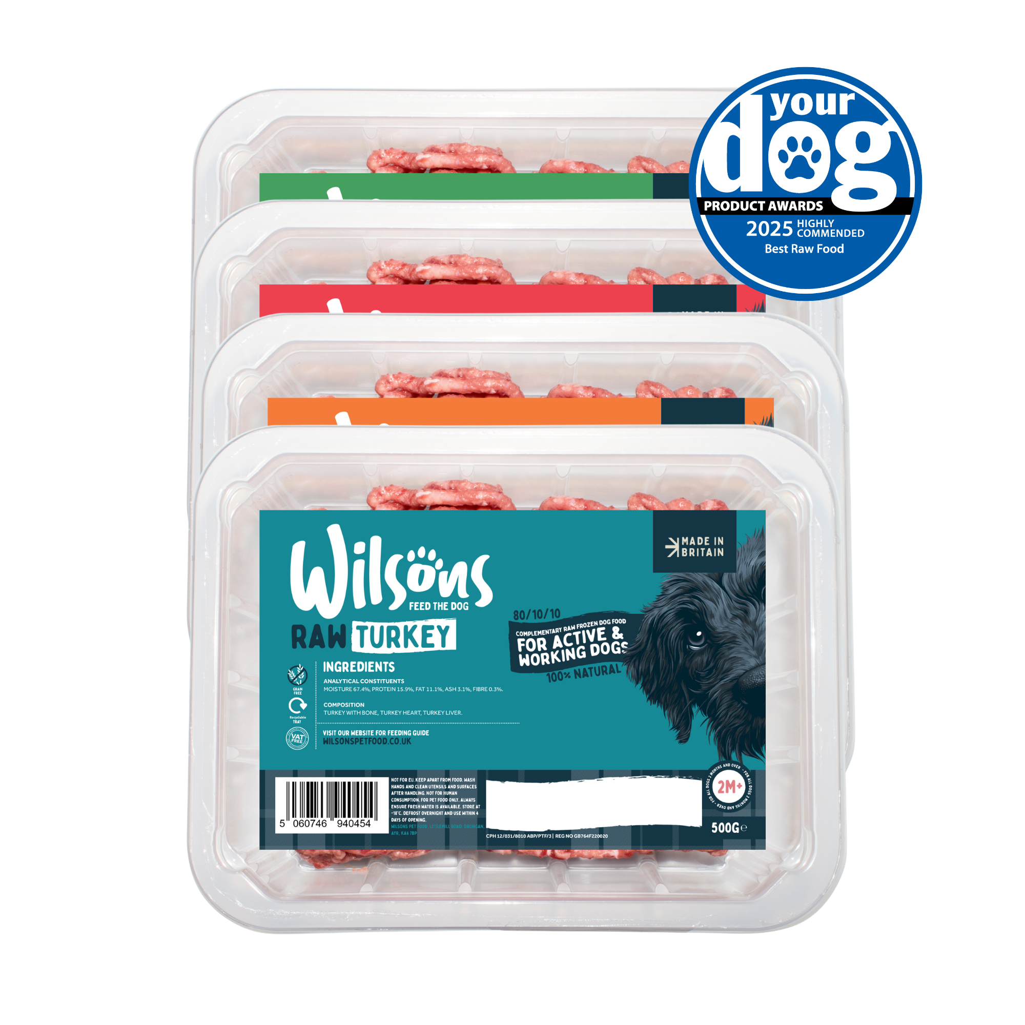 Variety 80/10/10 Raw Frozen Dog Food