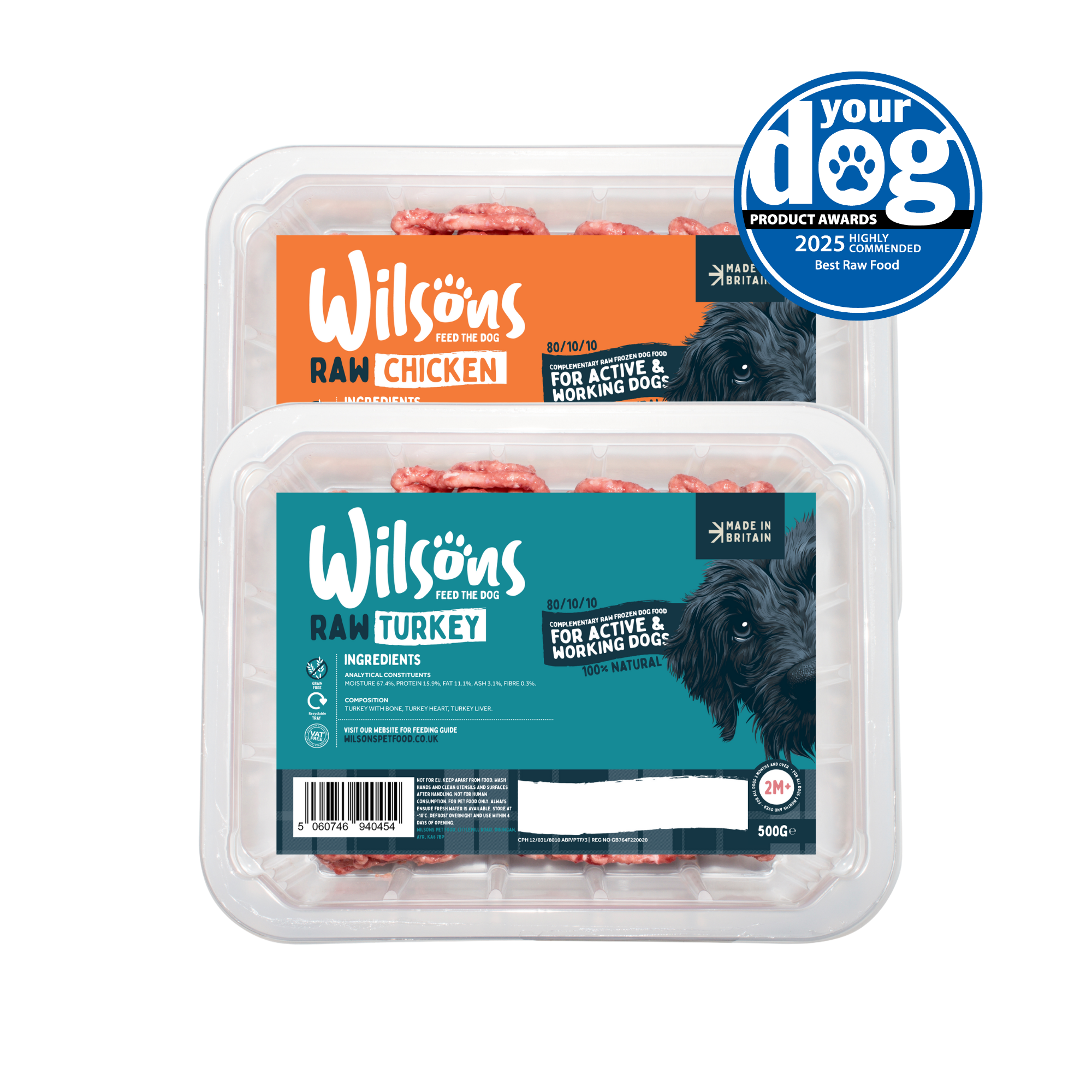 Variety Poultry 80/10/10 Raw Frozen Dog Food