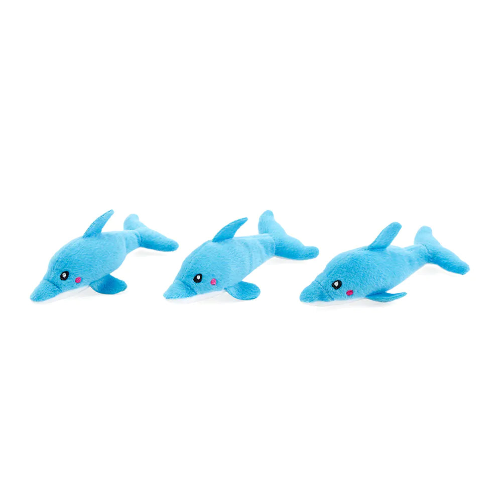 Zippy Paws: Dolphins in Palm Tree Burrow Toy