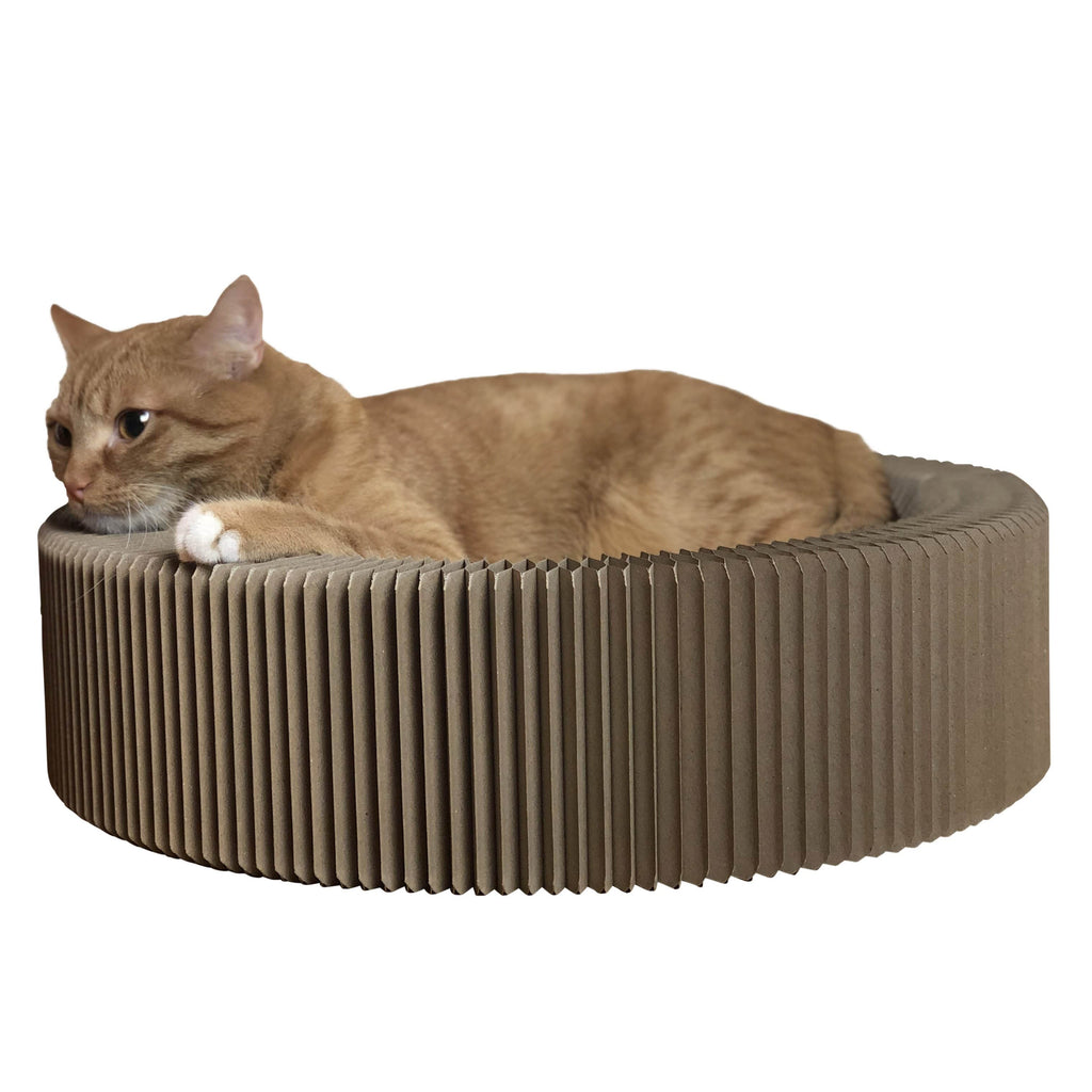 The Accordion Travel Cardboard Bed & Scratcher