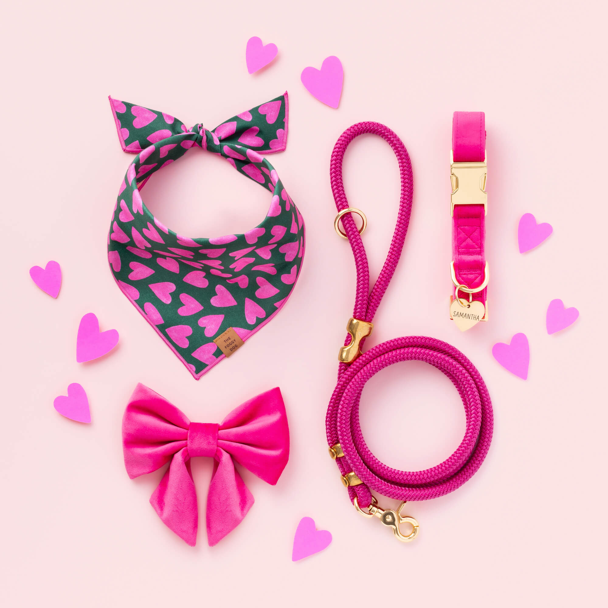 Hot Pink Marine Rope Dog Leash