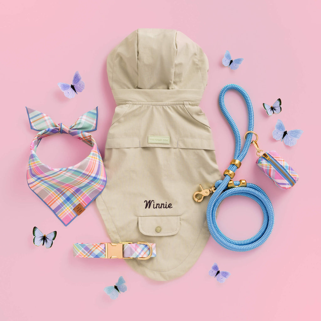 Powder Blue Marine Rope Dog Leash