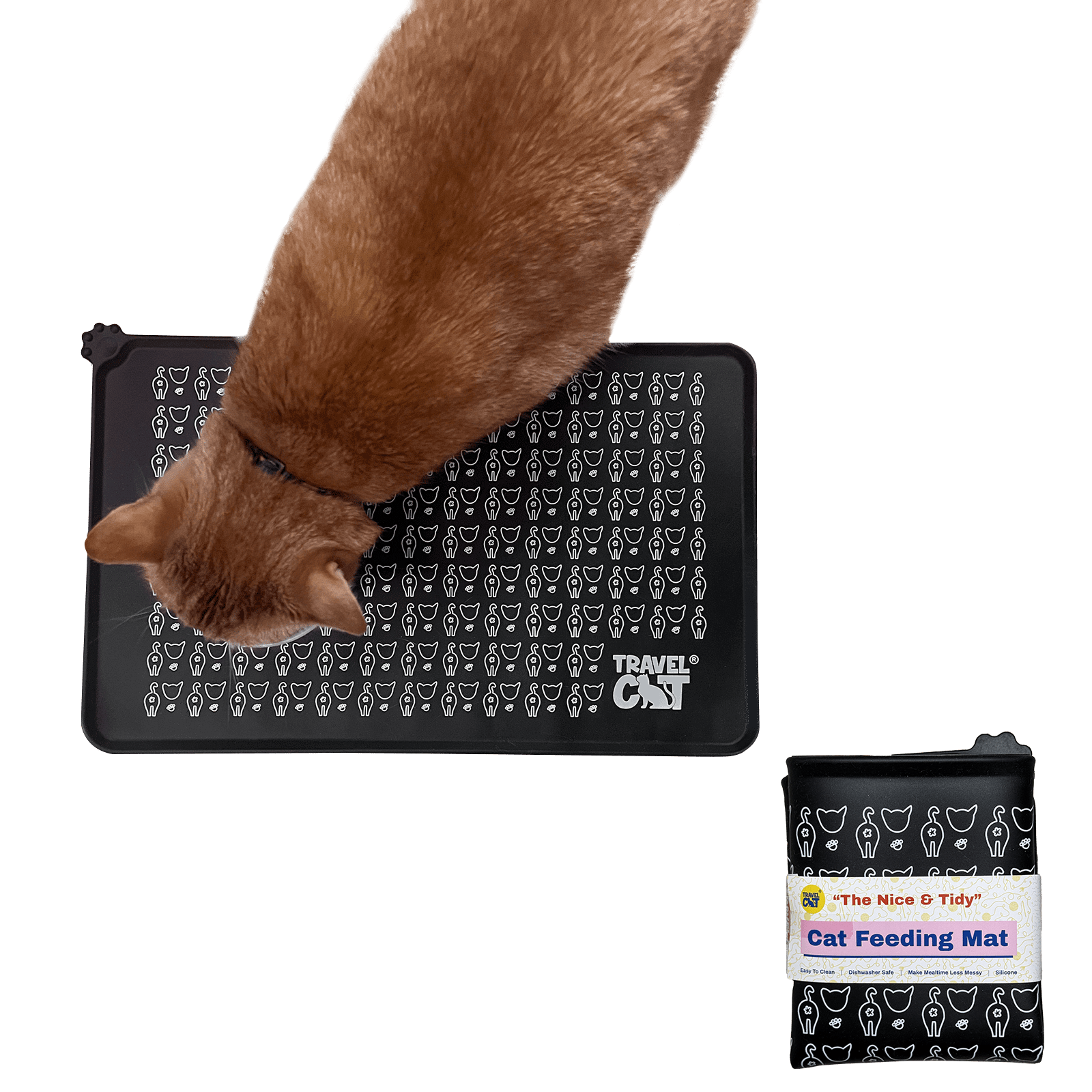 The Nice & Tidy Cat Food & Water Feeding Mat