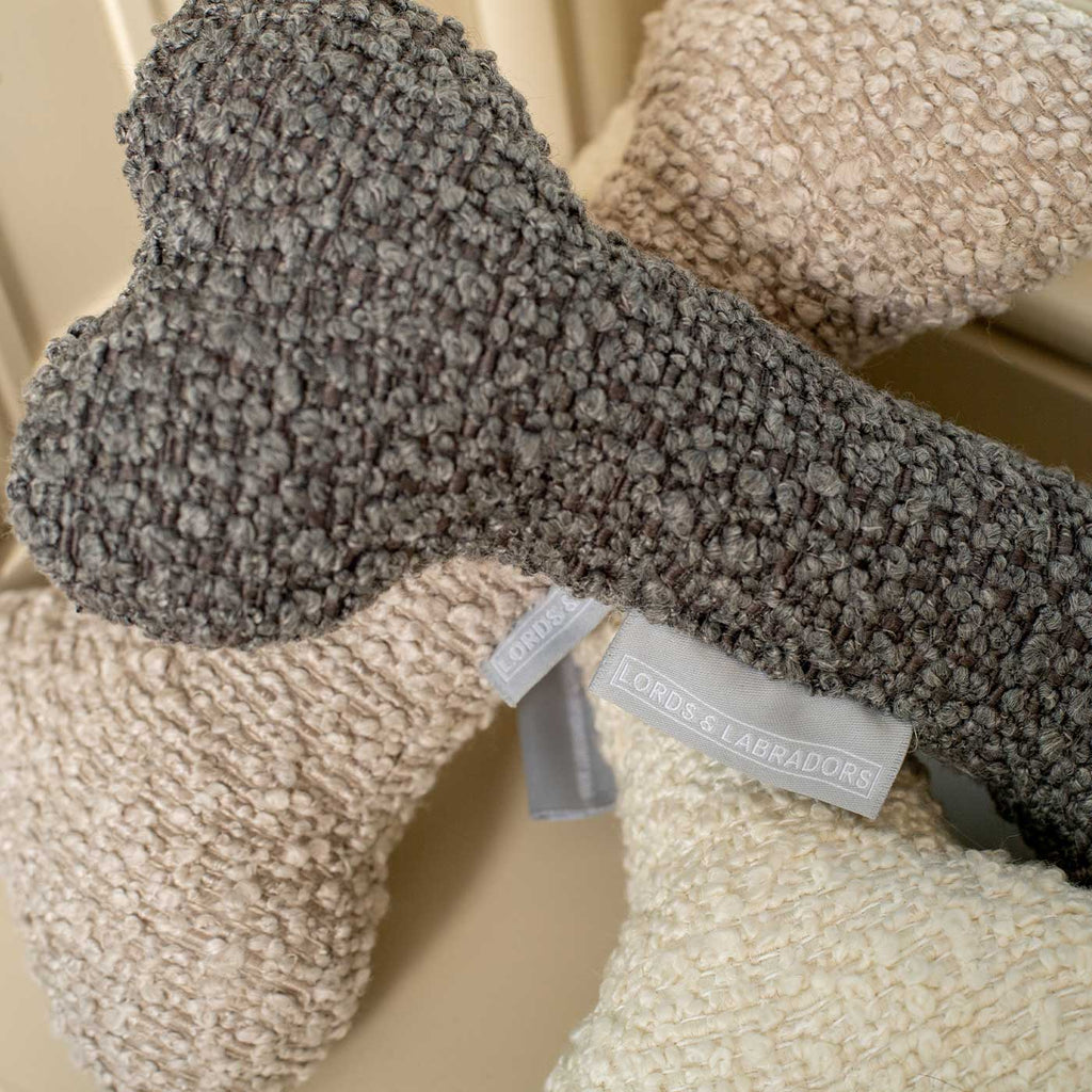 Bone Dog Toy in Boucl¨¦ by Lords & Labradors