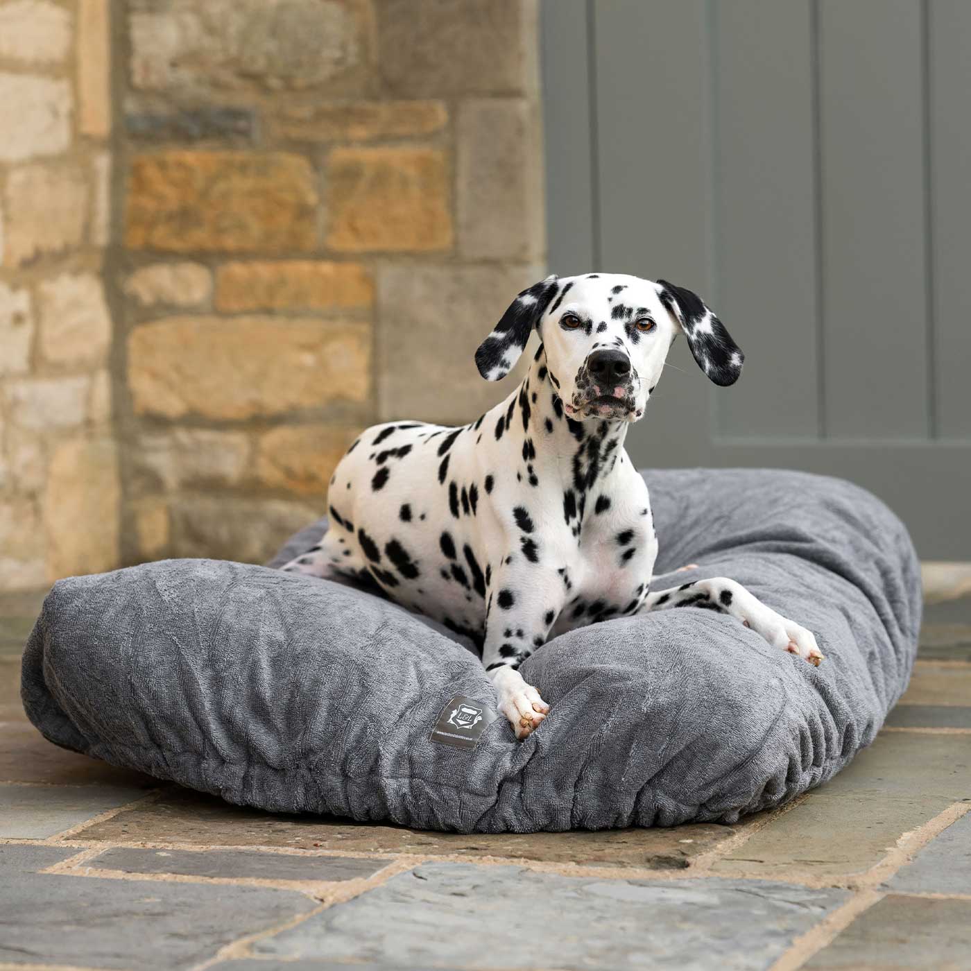 Bamboo Drying Cushion Cover in Gun Metal by Lords & Labradors